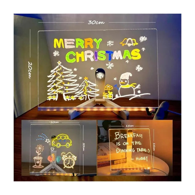 Pizarra LED Mágica- Dibuja, Ilumina y Has Volar Su Imaginación.