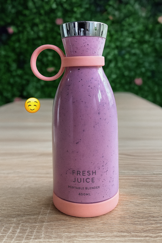 Botella Licuadora Portátil – Smoothies al Instante en Cualquier Lugar